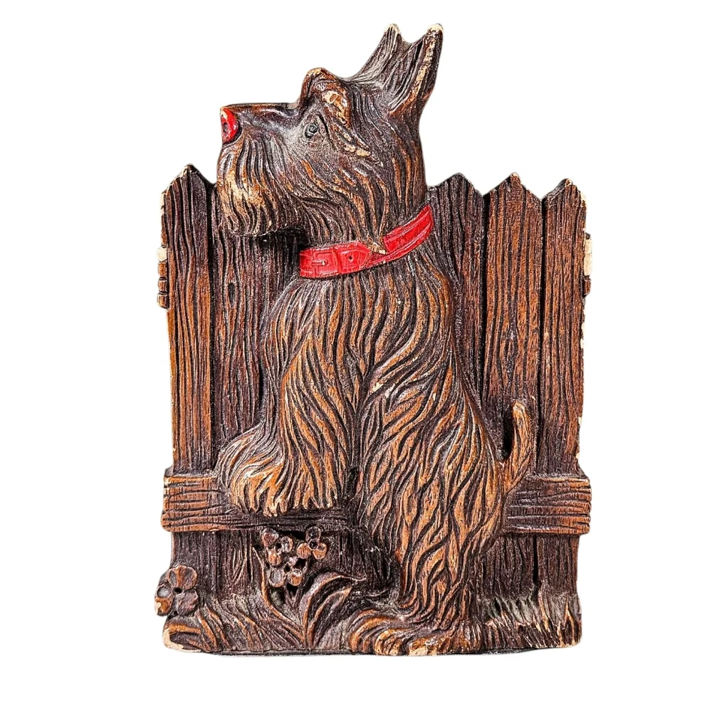 Vintage OrnaWood Scottie Dog Bookend